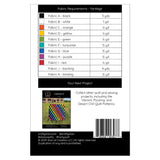 Back of the Twirly Downloadable Pattern by Staci W Quilts