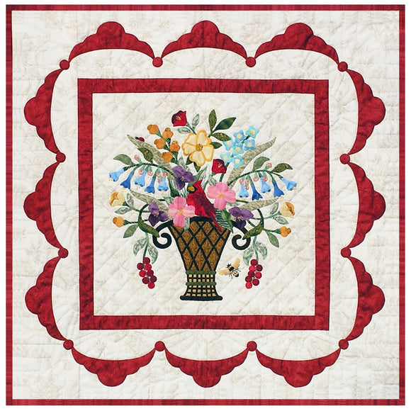 Virginia Bouquet Wall-Hanging Quilt Pattern by P3 Designs