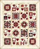With Glowing Hearts Quilt Pattern by Patti Carey