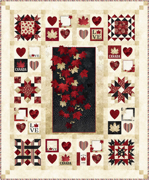 With Glowing Hearts Quilt Pattern by Patti Carey