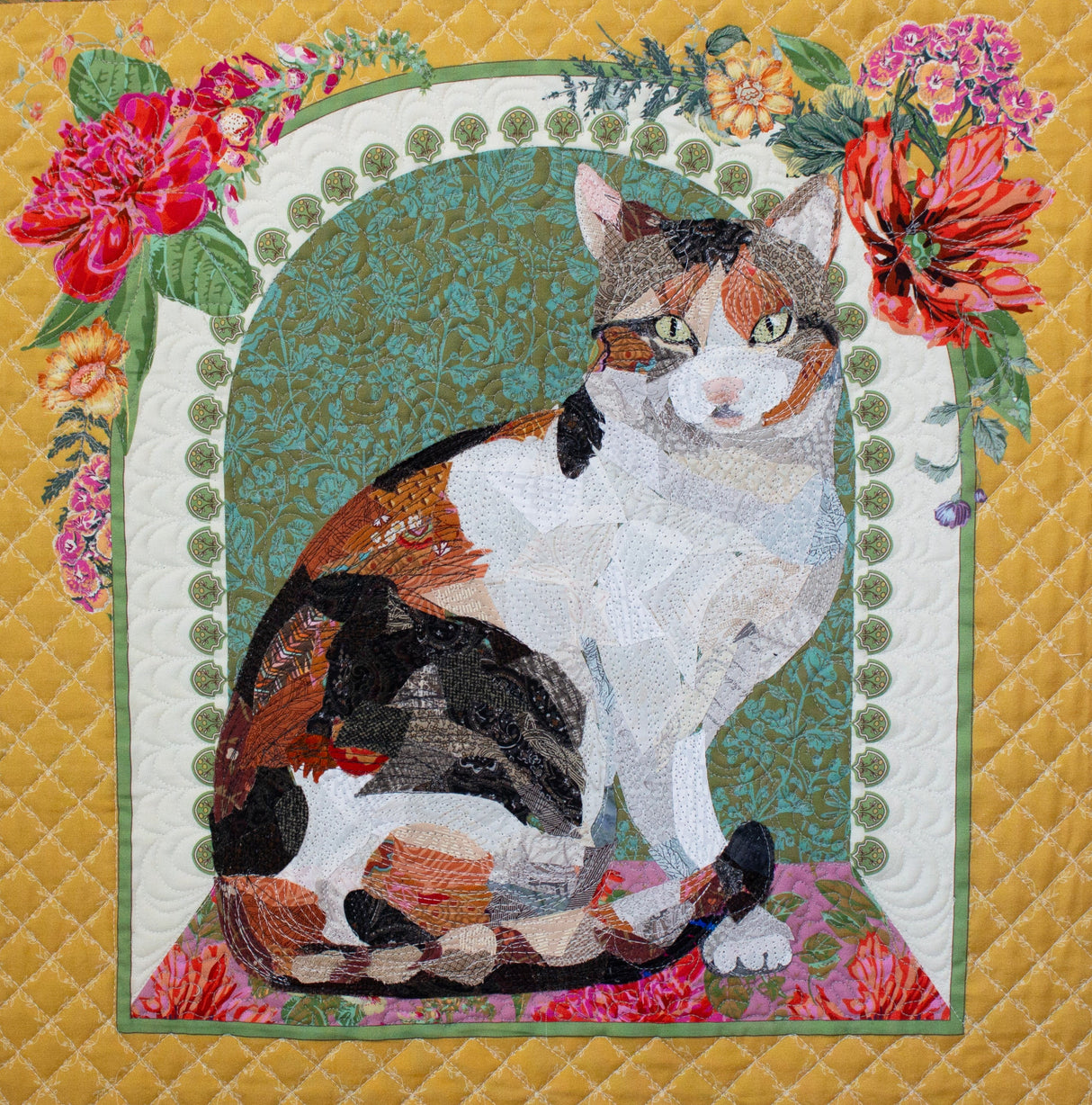 Flora & Felines Quilt Pattern by Collage Quilter