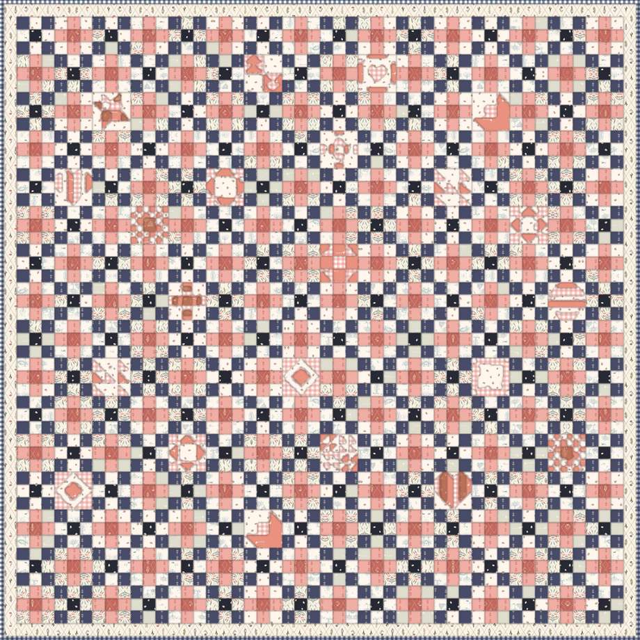 Pick Six Sew Along FREE Downloadable Pattern shown in Hedgerow Haven fabrics