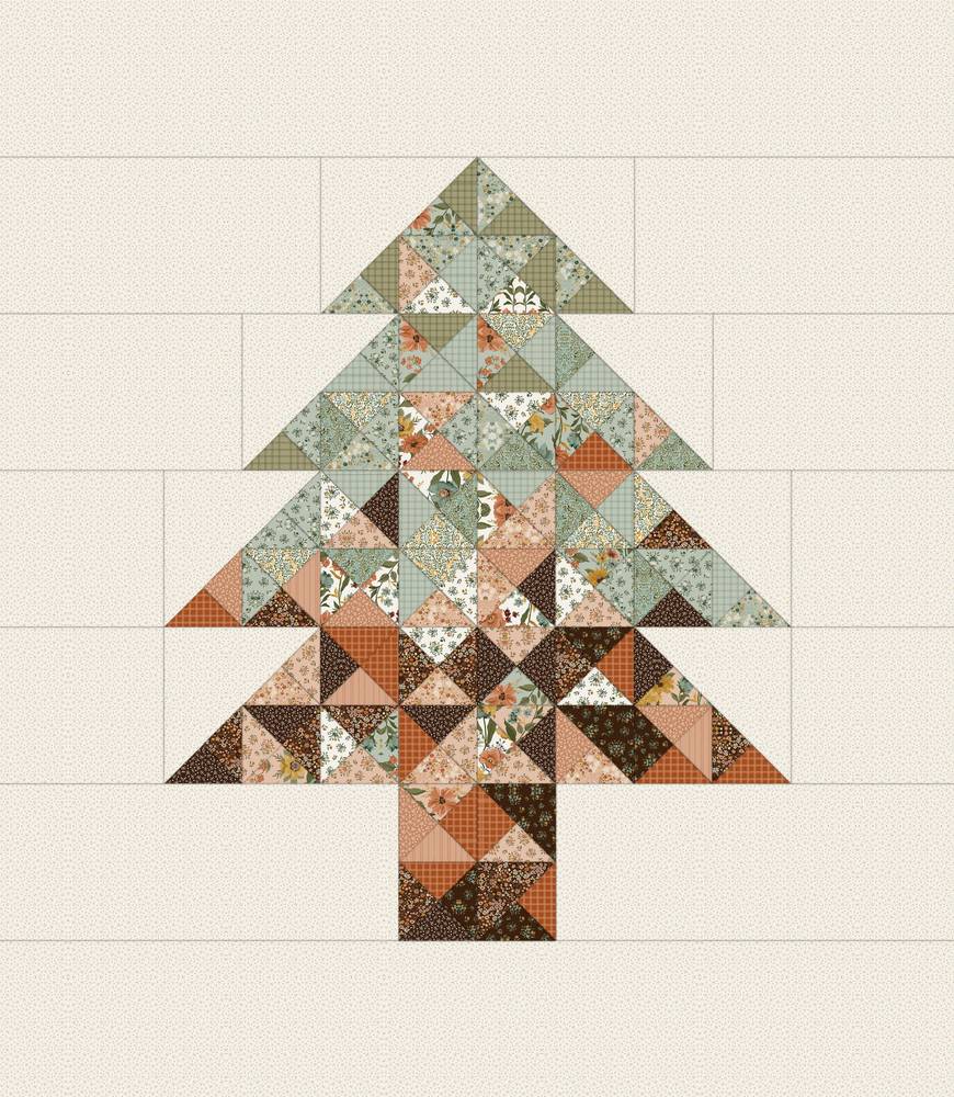 Piece & Joy Quilt Downloadable Pattern shown in Worth Repeating fabrics