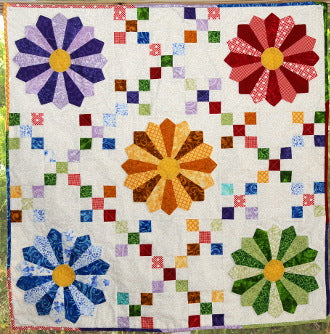 Plates in the Nine Patch Downloadable Pattern by Kay Buffington