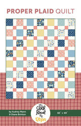Proper Plaid Quilt Pattern in Love You to the Moon fabrics