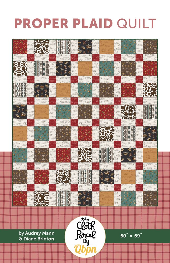 Proper Plaid Quilt Pattern shown in The Homestead fabrics