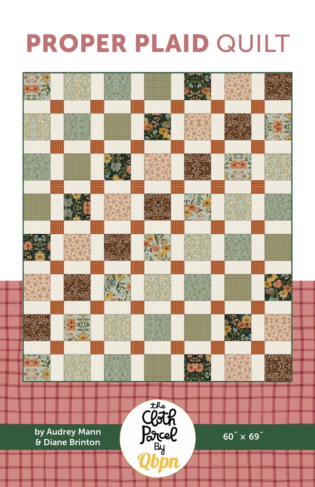 Proper Plaid Quilt Pattern shown in Worth Repeating fabrics