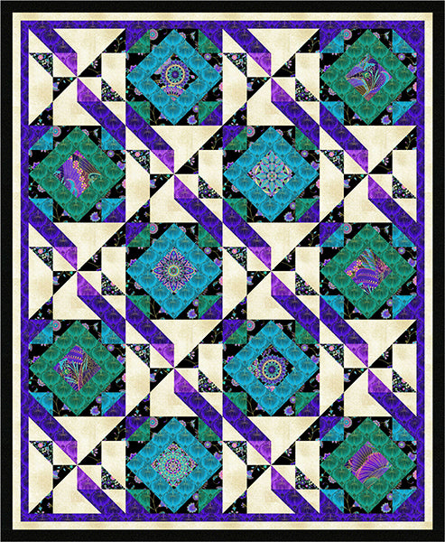 Grape Jelly & Blueberry Jam Quilt Pattern by Purrfect Spots