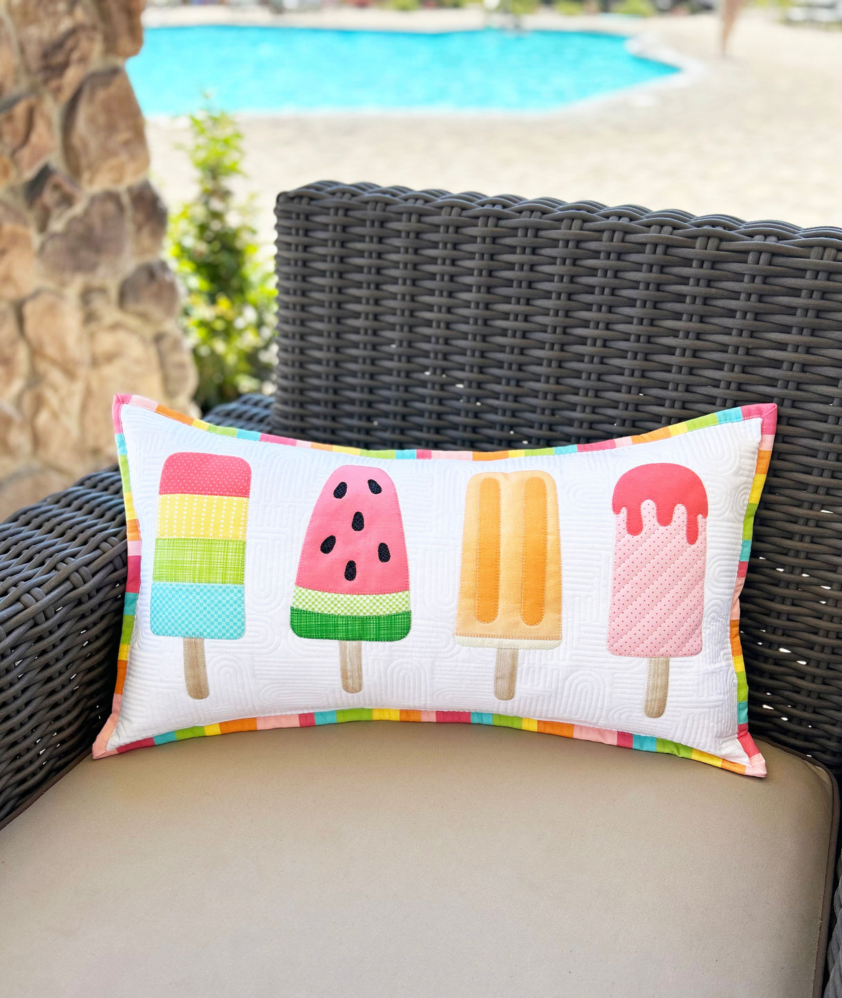 Popsicle Pillow Downloadable Pattern by Ahhh...Quilting