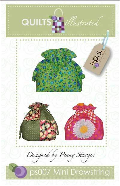 Mini Drawstring Tote Pattern by Quilts Illustrated
