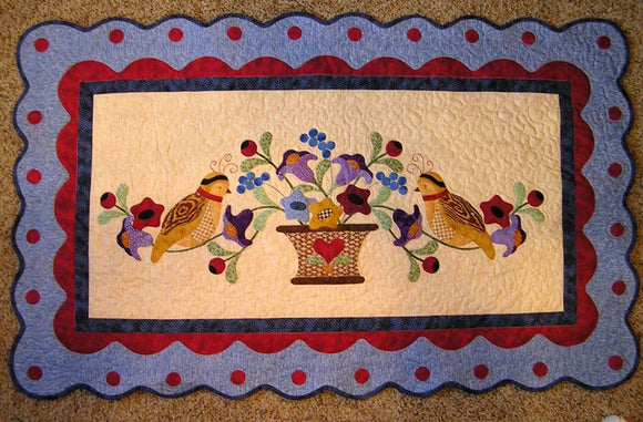 Quails Table Runner Pattern by  P3 Designs