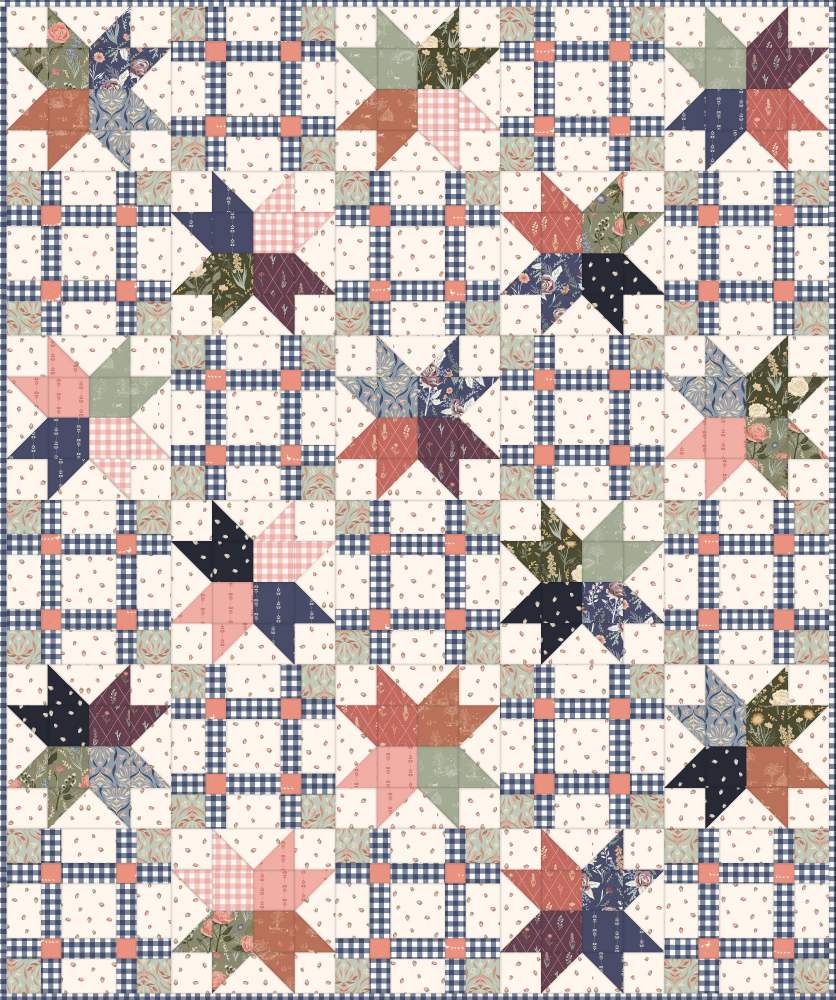 Reminisce FREE Downloadable Pattern shown in Hedgerow Haven fabrics