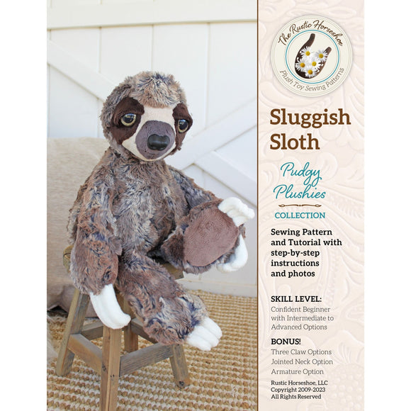 Sluggish Sloth Pattern by Pudgy Plushie