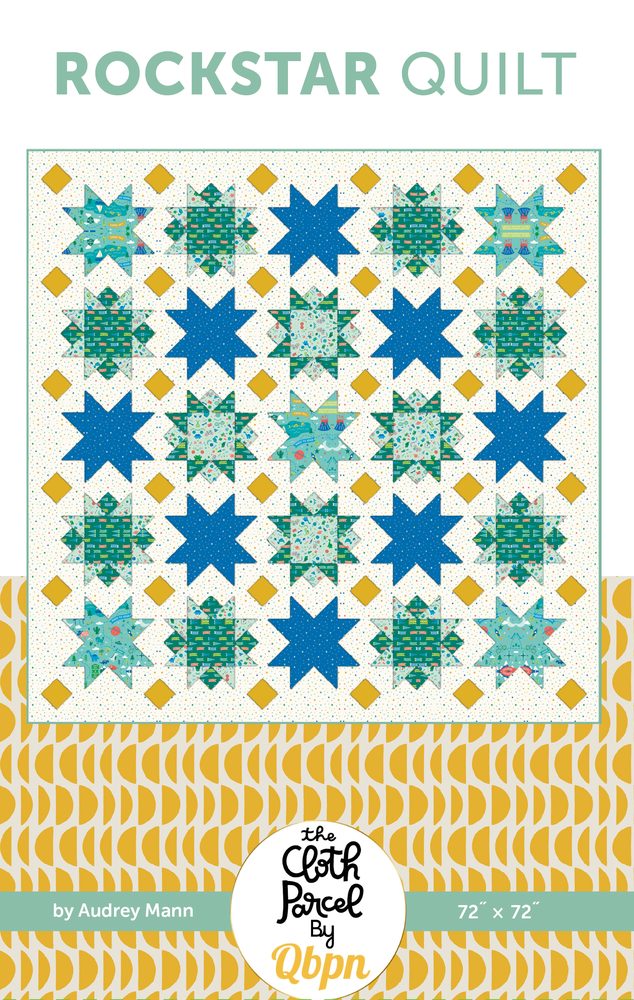 Rockstar Quilt Downloadable Pattern shown in Brave Your Way fabrics