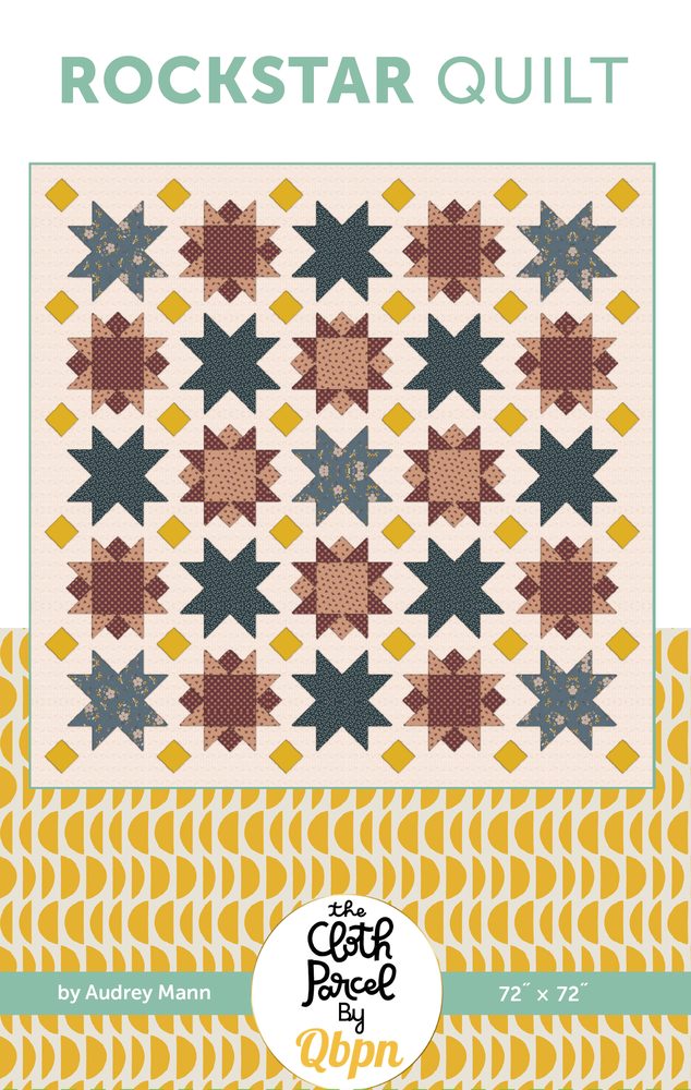 Rockstar Quilt Downloadable Pattern shown in Charmed & Treasured fabrics