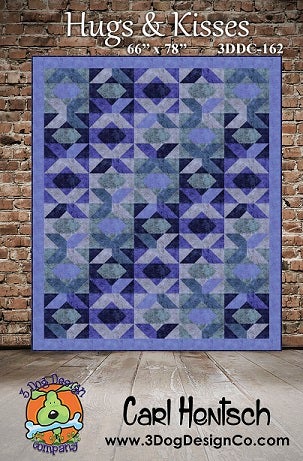 Hugs and Kisses Downloadable Pattern by 3 Dog Design Co Quilt Patterns