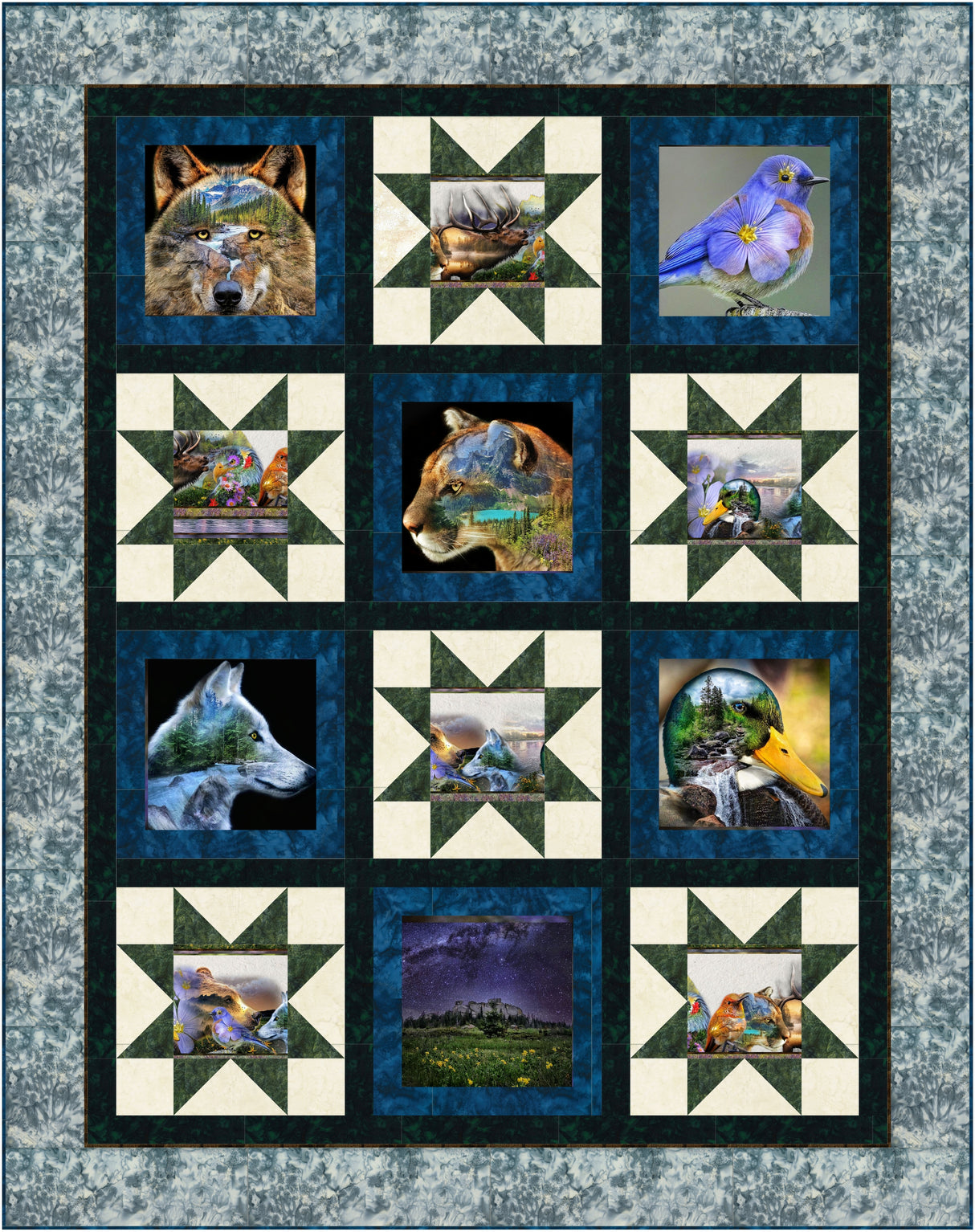 Scattered Stars Downloadable Pattern by Quilting Renditions
