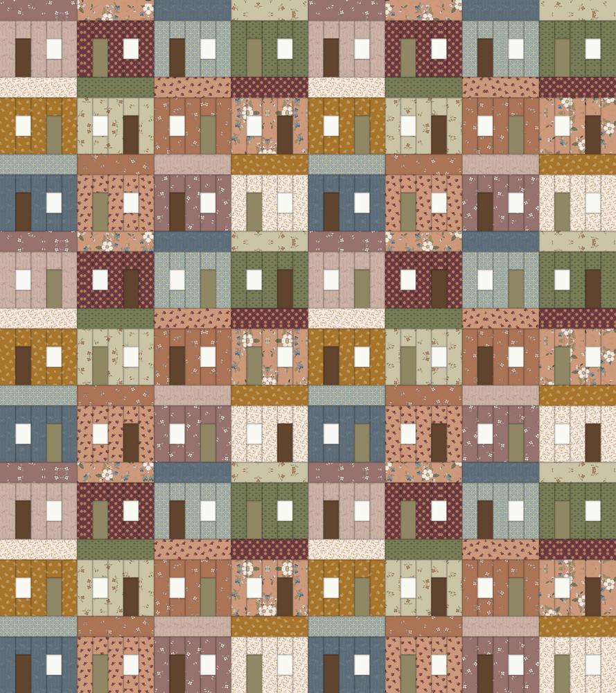 Seaside Cottages Downloadable Pattern shown in Charmed & Treasured fabrics