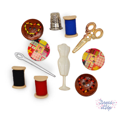 Sewing Room Buttons by Dress It Up