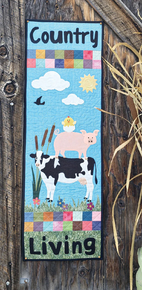Loving Country Living Door Banner Downloadable Pattern by Stringtown Lane Quilts