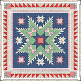 Sky Feather Quilt Downloadable Pattern in Cath Kidston® Signature Collection fabrics