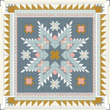 Sky Feather Quilt Downloadable Pattern in Petals & Hazel fabrics