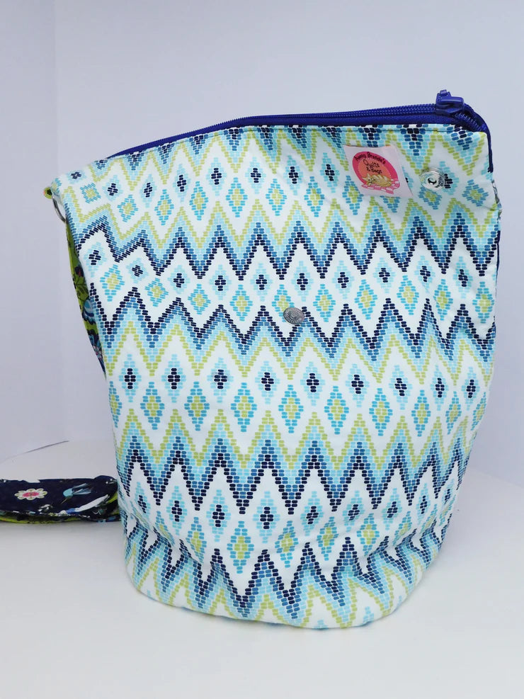 Zip & Flip Shoulder Sling Pattern by Among Brendas Quilts and Bags