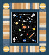 Solar System Explorer FREE Downloadable Pattern in Denim & Daisy fabrics