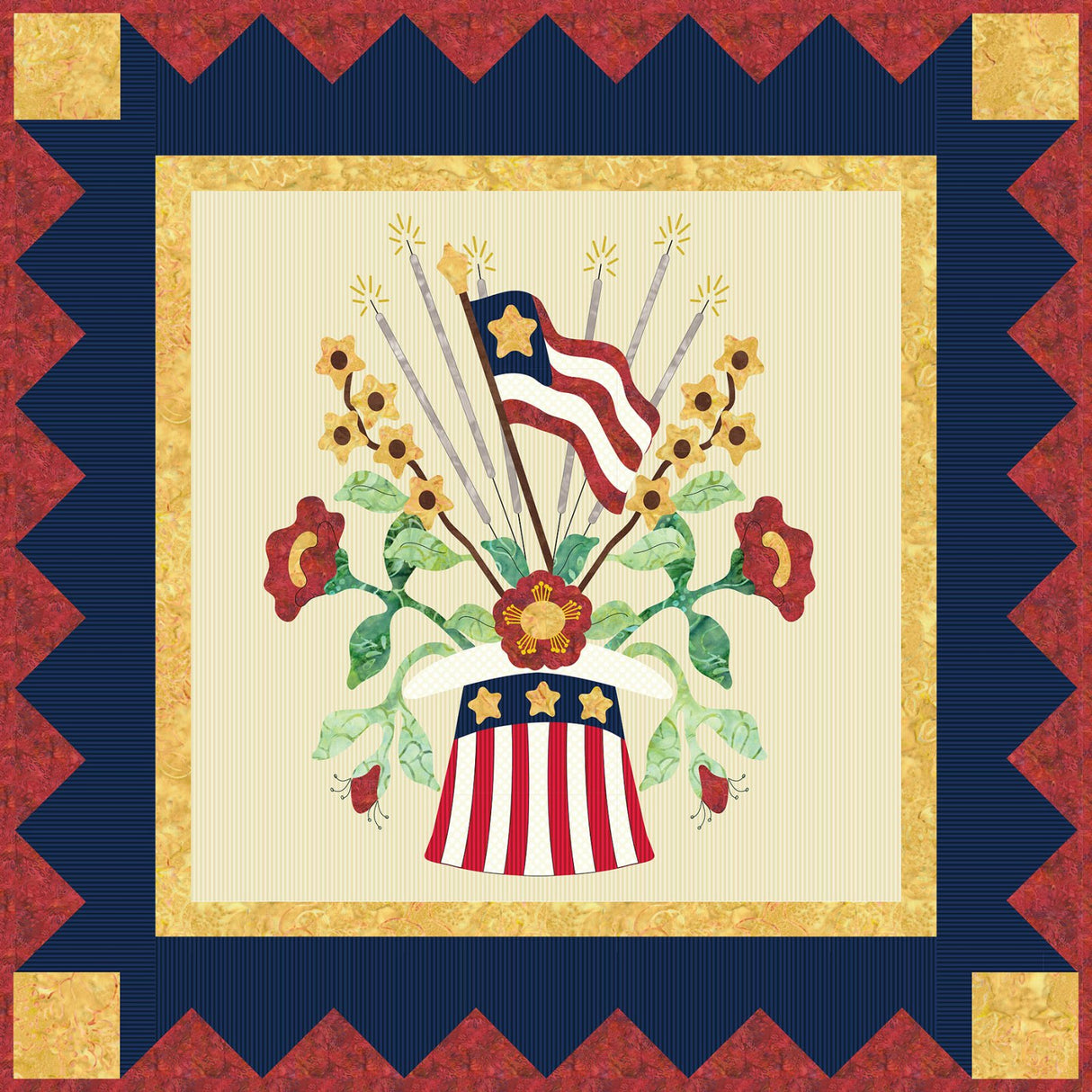 Star Spangled Holiday Pattern by P3 Designs