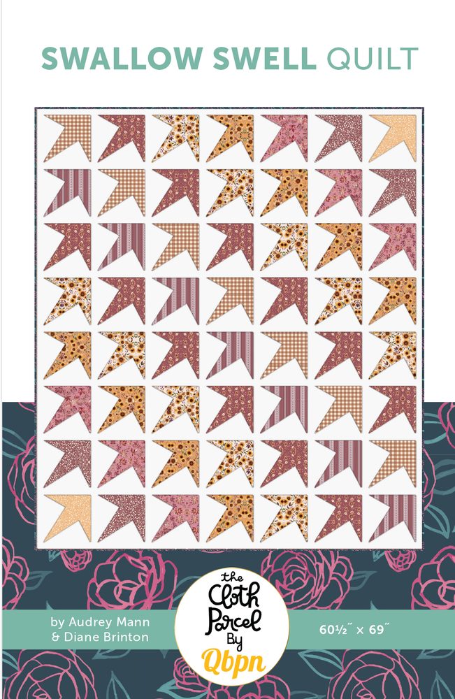 Swallow Swell Quilt Downloadable Pattern shown in Harvest on the Prairie fabrics