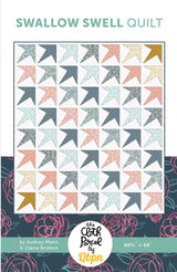 Swallow Swell Quilt Downloadable Pattern in Petals & Hazel fabrics