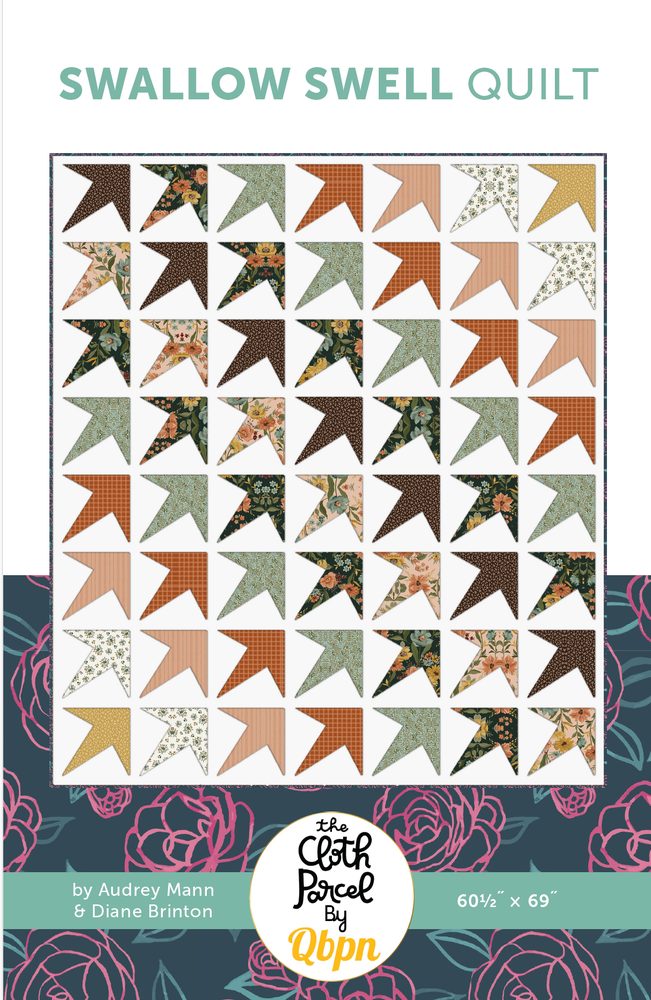 Swallow Swell Quilt Downloadable Pattern shown in Worth Repeating fabrics