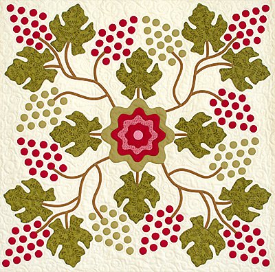 Back of the The Grape Quilt Pattern by Come Quilt