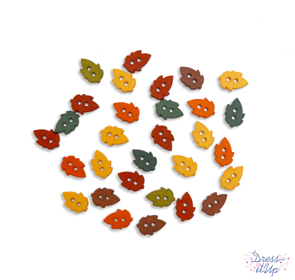 Tiny Raking Leaves by Dress It Up
