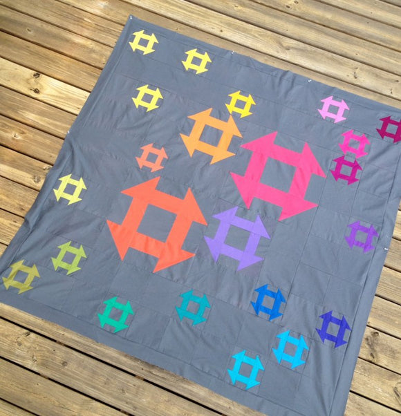 Kwik-ly Churned About Quilt Pattern by Karie Jewell