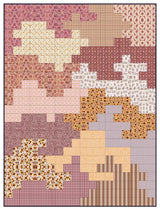 Tumbling Bricks Quilt Pattern in Harvest on the Prairie fabrics