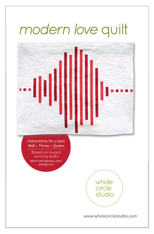 Modern Love Quilt Pattern by Whole Circle Studio