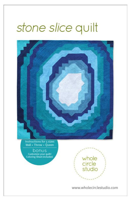 Stone Slice Quilt Pattern by Whole Circle Studio