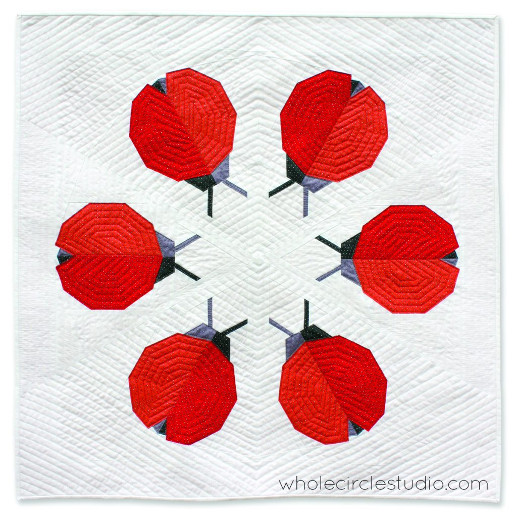 Ladybug Loop Quilt Pattern by Whole Circle Studio