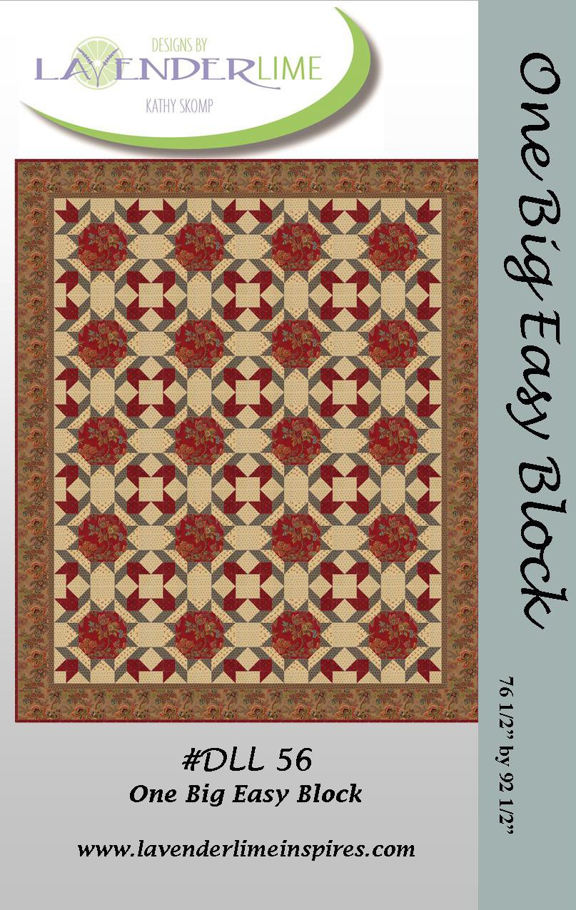 One Big Easy Block Downloadable Pattern by Lavender Lime Quilting