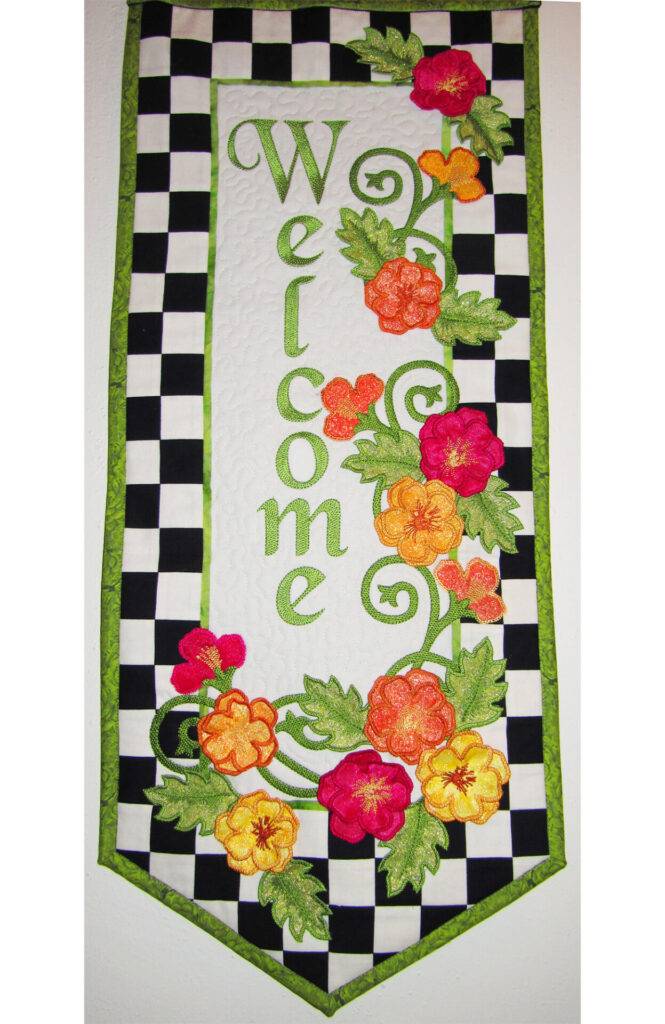 Welcome Pattern Welcome Wall Hanging Downloadable Pattern – Quilting Books Patterns and ...