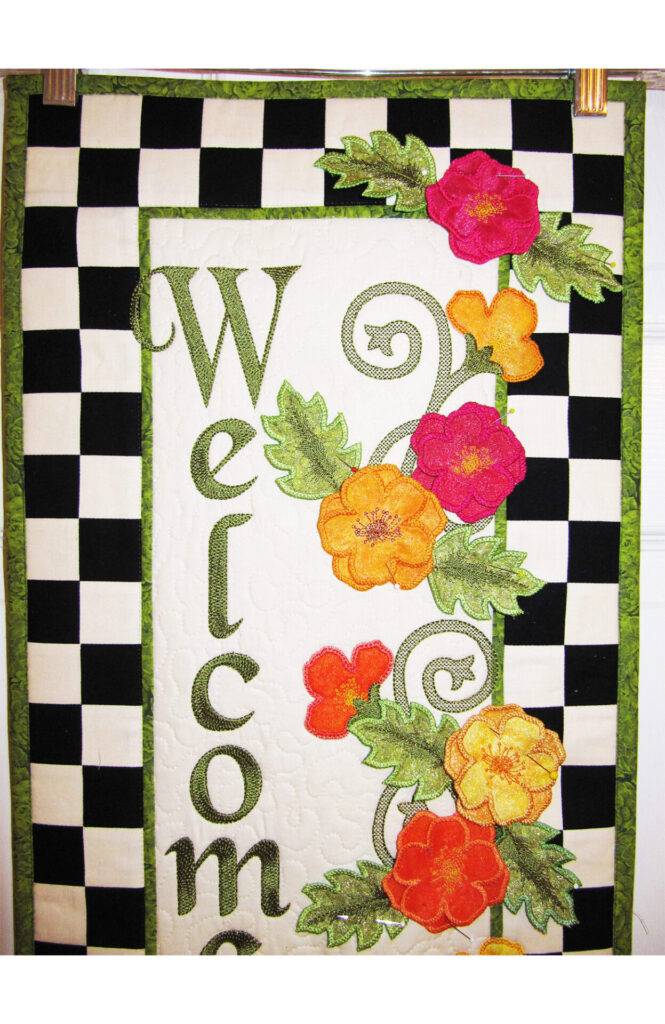 Welcome Pattern Welcome Wall Hanging Downloadable Pattern – Quilting Books Patterns and ...