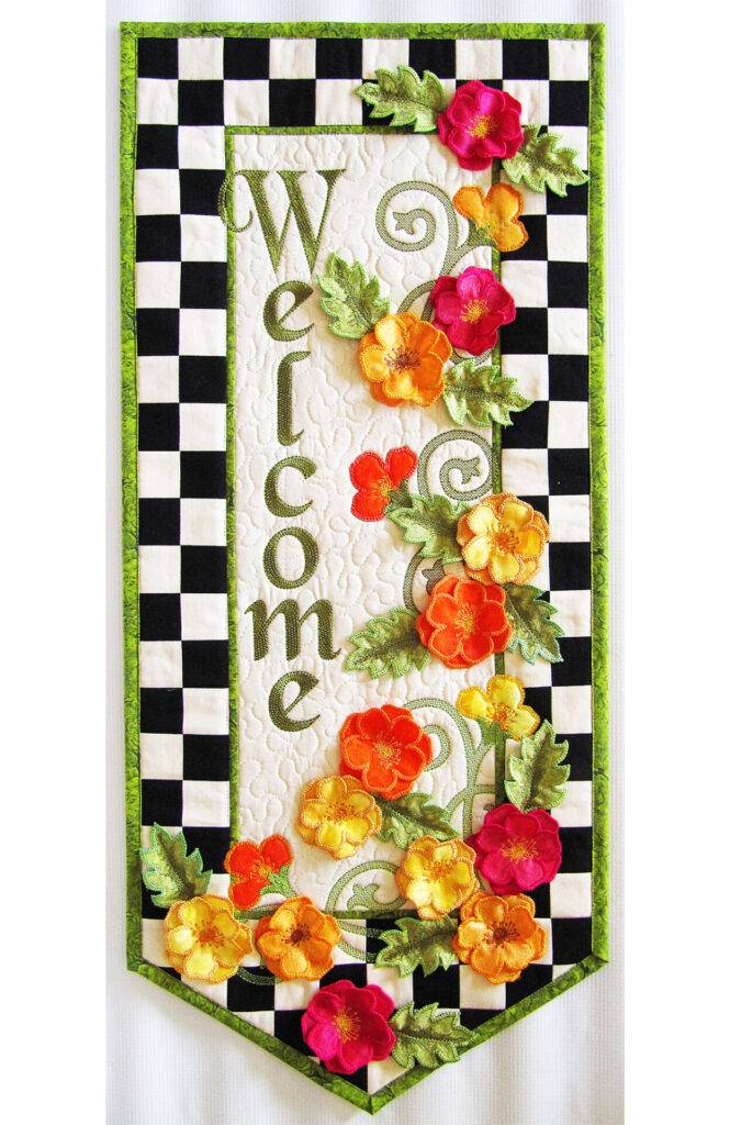 Welcome Pattern Welcome Wall Hanging Downloadable Pattern – Quilting Books Patterns and ...