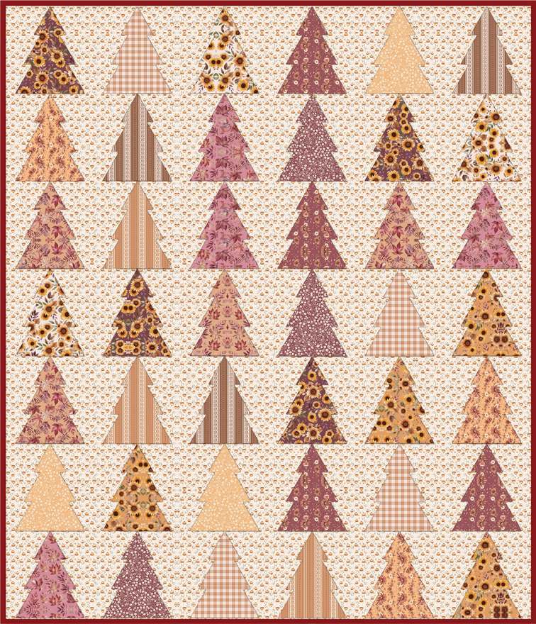 Woodland Wander Downloadable Pattern shown in Harvest on the Prairie fabrics