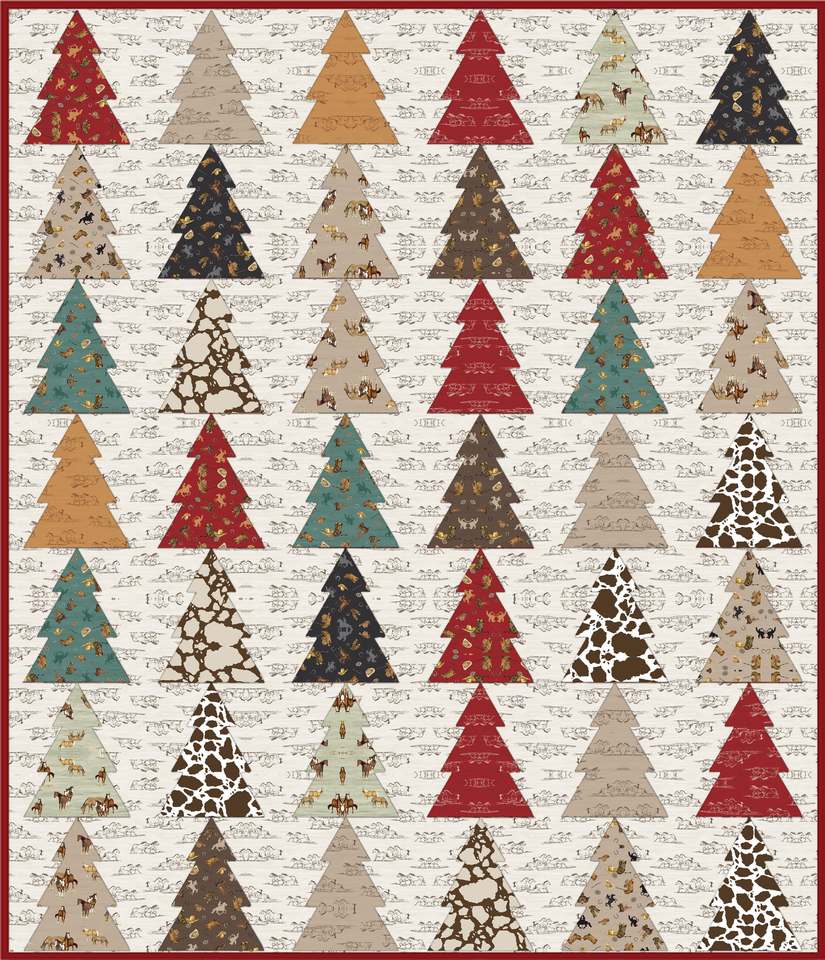 Woodland Wander Downloadable Pattern shown in The Homestead fabrics