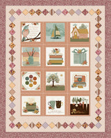 Worth Repeating Panel Quilt FREE Downloadable Pattern in Harvest on the Prairie fabrics