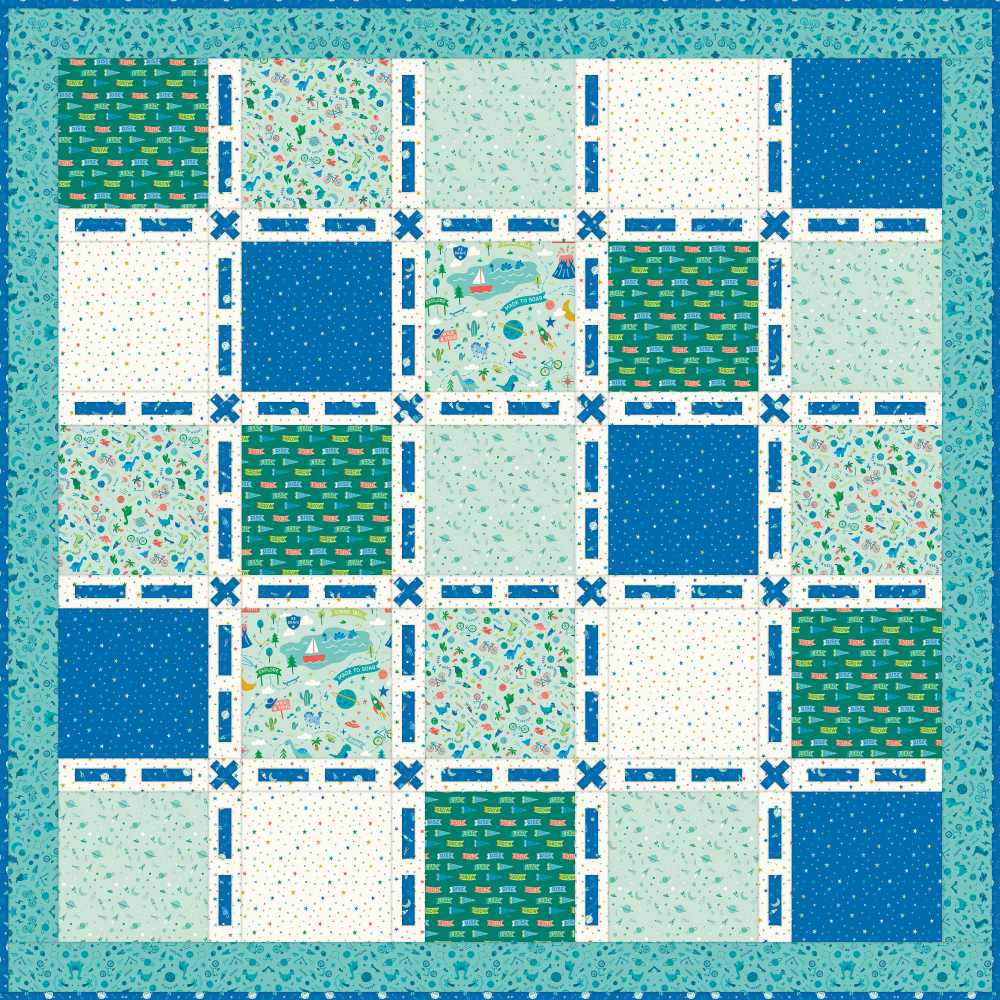 Woven Threads - Cozy FREE Downloadable Pattern shown in Brave Your Way fabrics