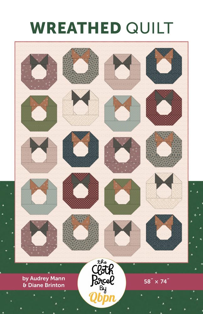 Wreathed Quilt Pattern shown in Charmed & Treasured fabrics