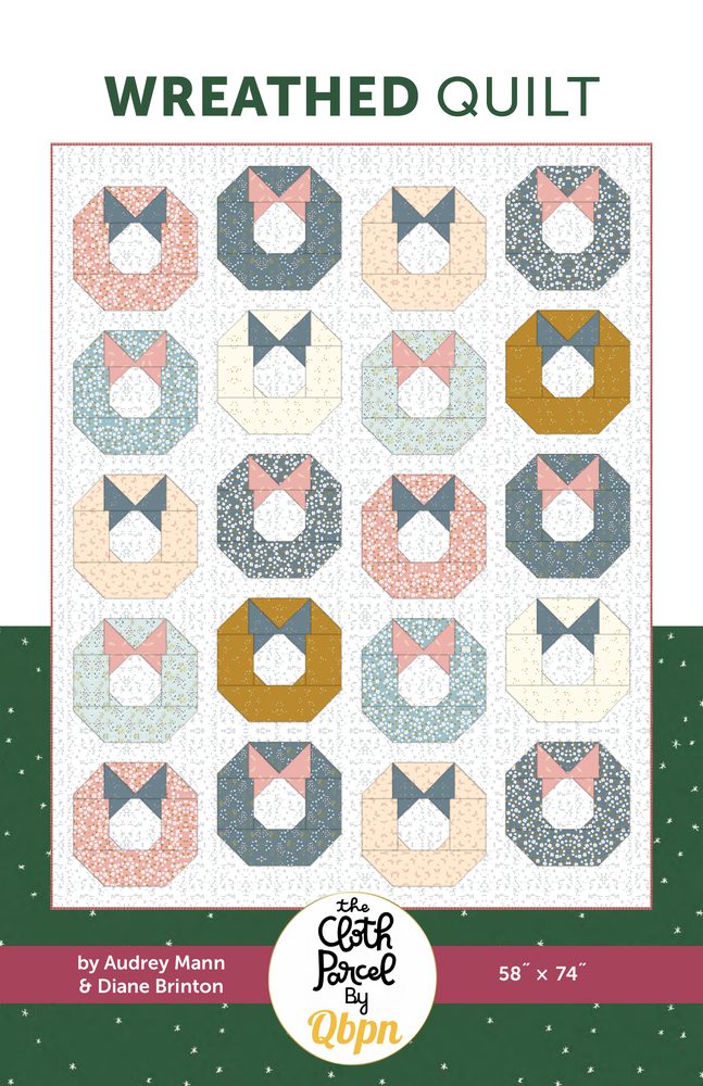 Wreathed Quilt Pattern shown in Petals & Hazel fabrics