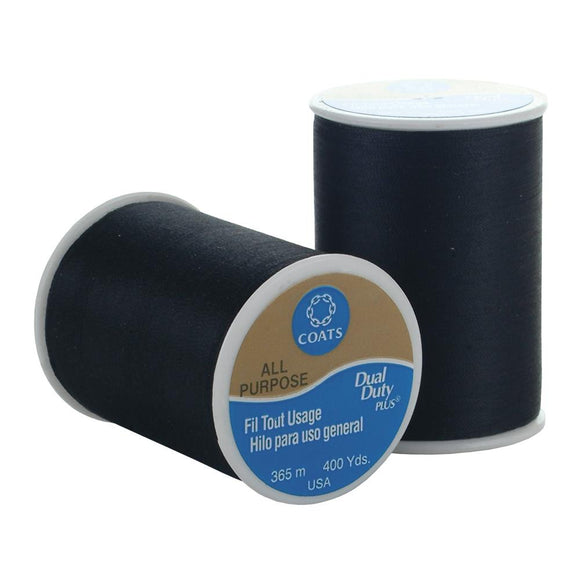Black - Dual Duty XP Paper Piecing Thread 225yd - Coats